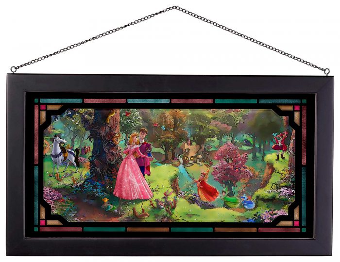 Framed Glass Art / 13" x 23" Framed Glass Art