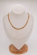 beaded gold multi layered chain