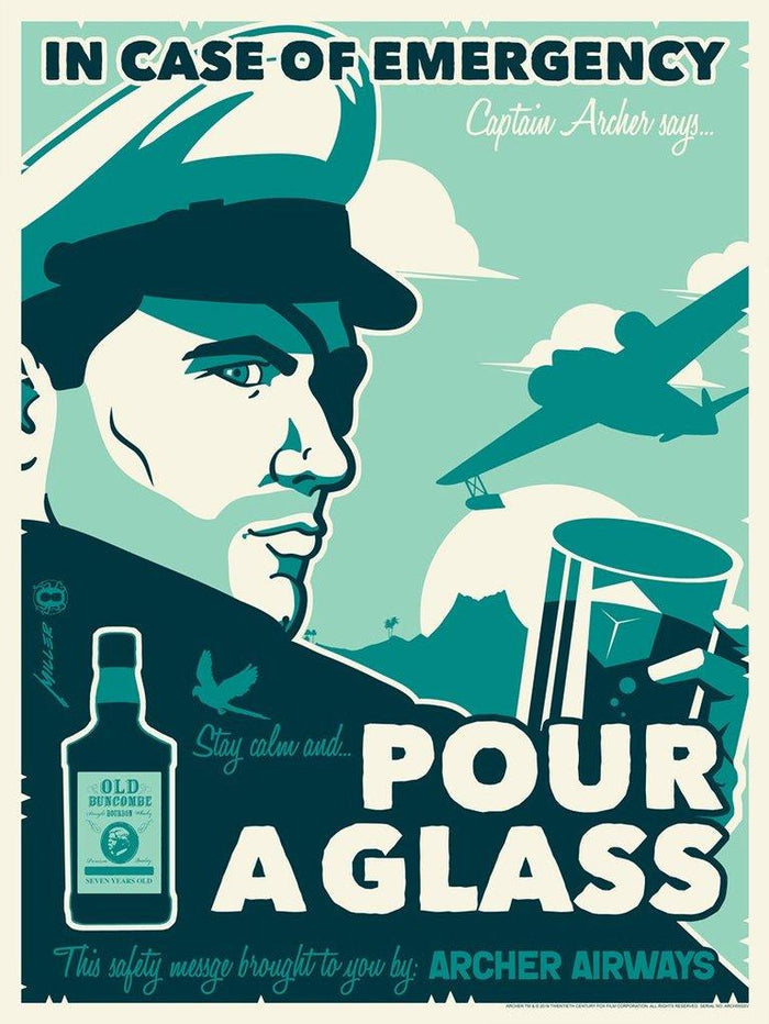 Stay Calm and Pour a Glass variant