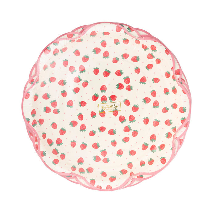 Strawberries 10" Paper Plates
