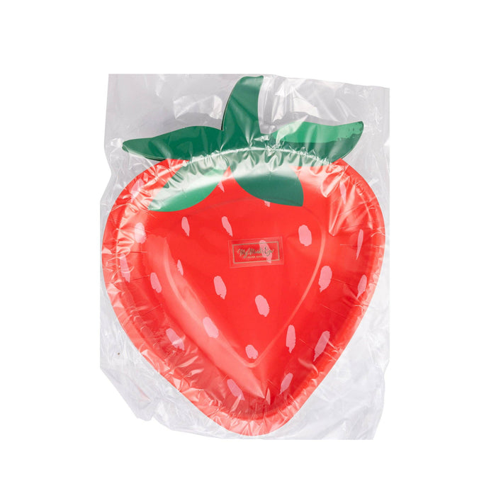 Strawberry Shaped Paper Plates
