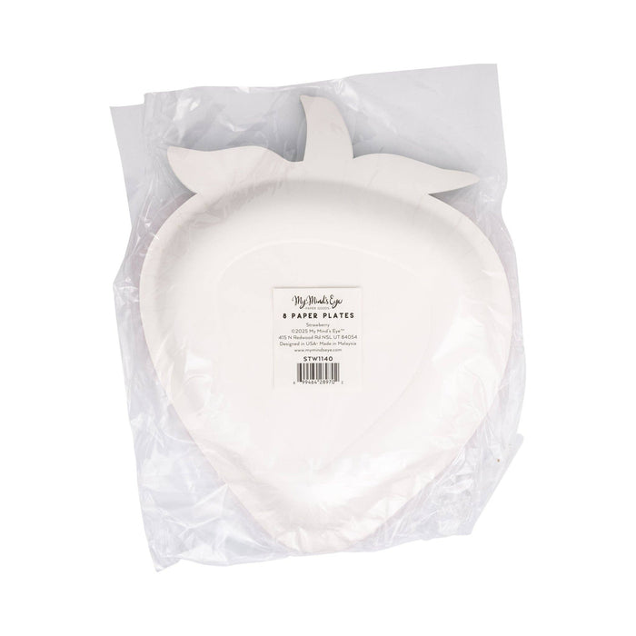 Strawberry Shaped Paper Plates
