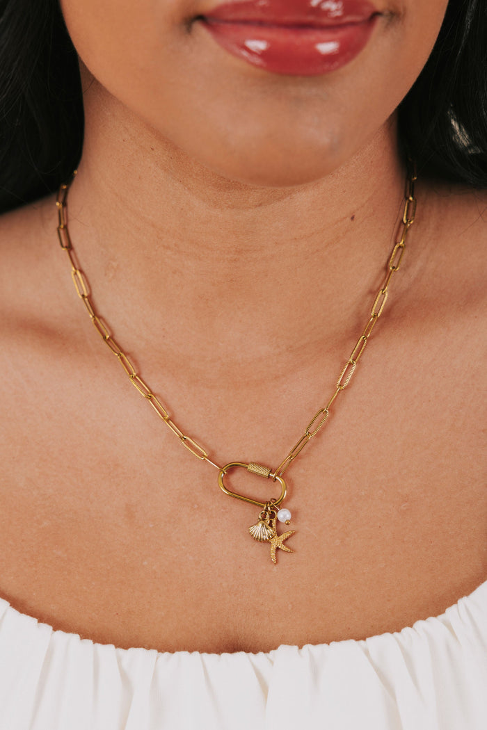 ocean charm necklace