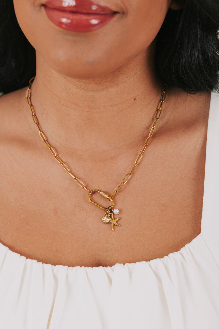 ocean charm necklace  2