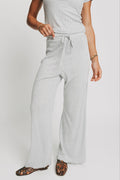 grey lounge pants with pointelle detail