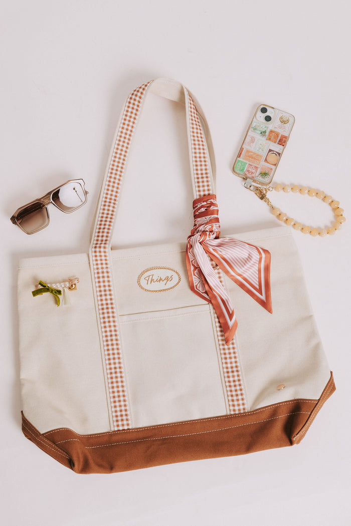 the darling effect canvas tote bag full