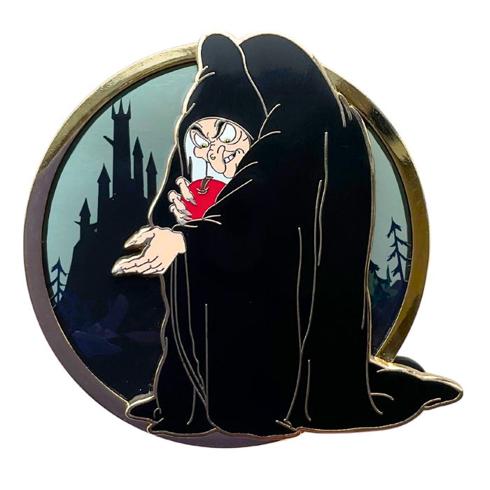 The Evil Hag Pin on Glass