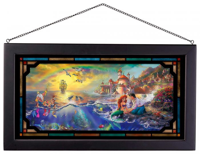 Framed Glass Art / 13" x 23" Framed Glass Art