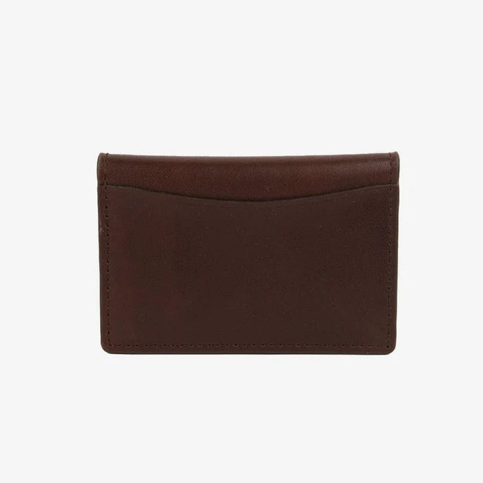 Brown leather bifold wallet by Thread
