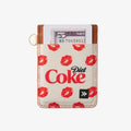 diet coke kiss vertical leather wallet