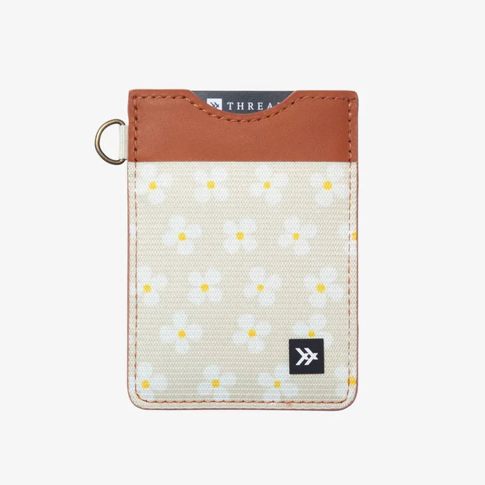 Thread brand vertical wallet in Luna beige.