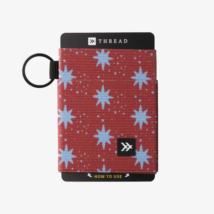 Thread brand elastic wallet with key ring in Lyra.