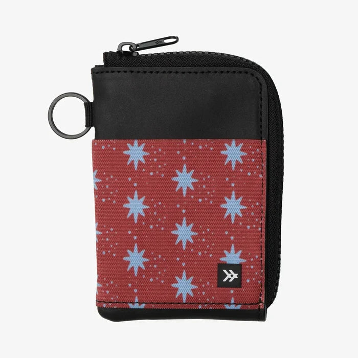 Thread brand zipper wallet in Lyra.