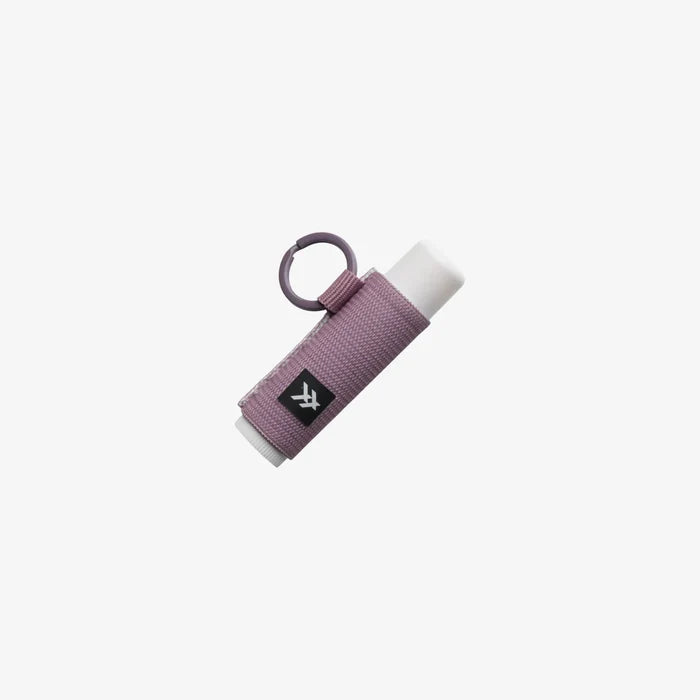 Mauve elastic lip balm holder by Thread