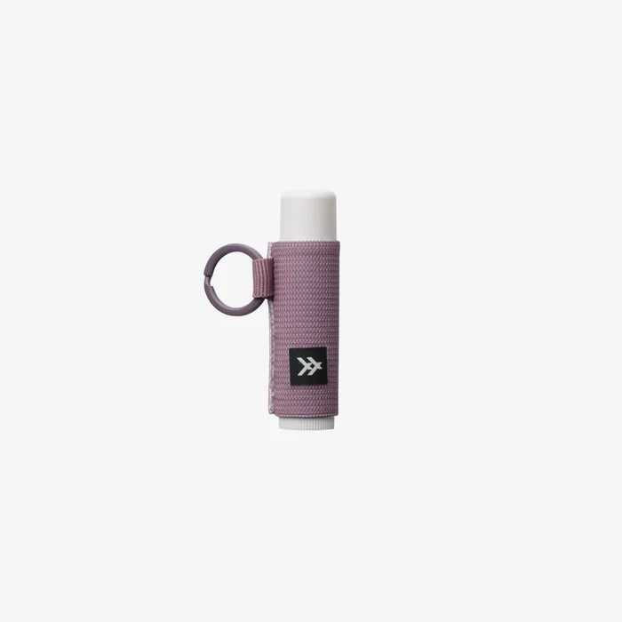 Mauve elastic lip balm holder by Thread