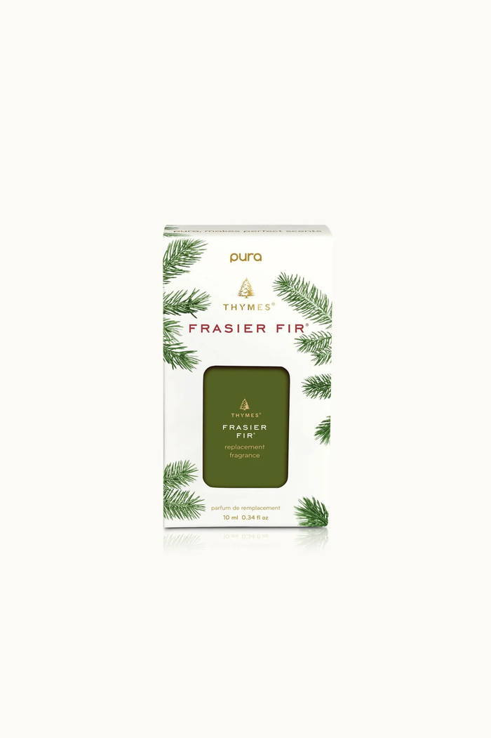 Thymes Frasier Fir Pura diffuser refill on a white background