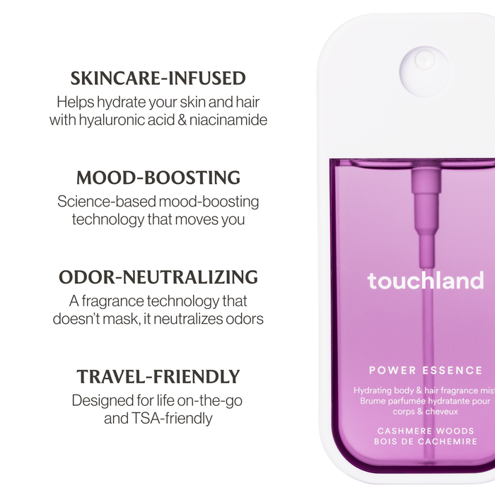 TOUCHLAND - Cashmere Woods Power Essence Body & Hair Fragrance Mist