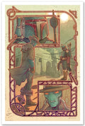 an art piece inspired by star wars: the book of boba fett.